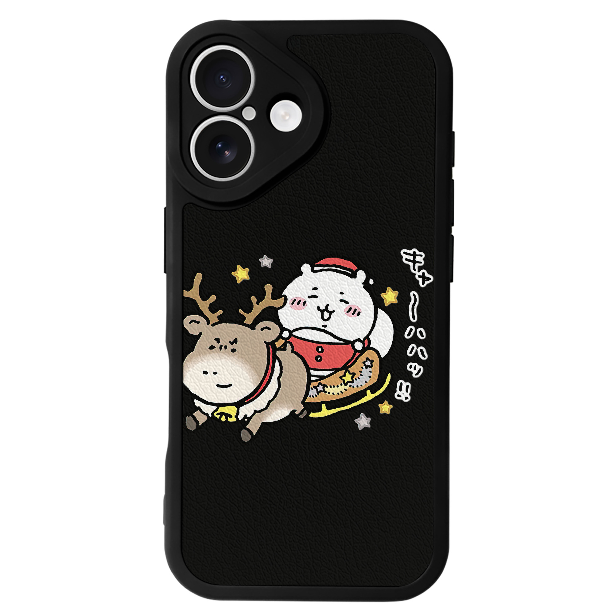 （画像用） ちいかわ ちいかわ Chii-kawa chiikawa 【iPhone 16シリーズ対応】シリコンスマホケース（レザー調） 材質：シリコン